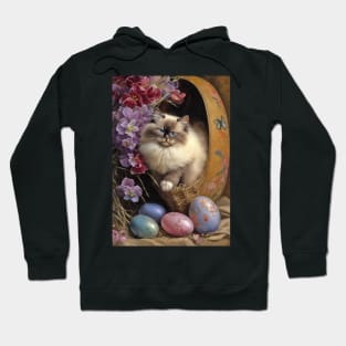 Himalayan Cat Easter Card Hoodie